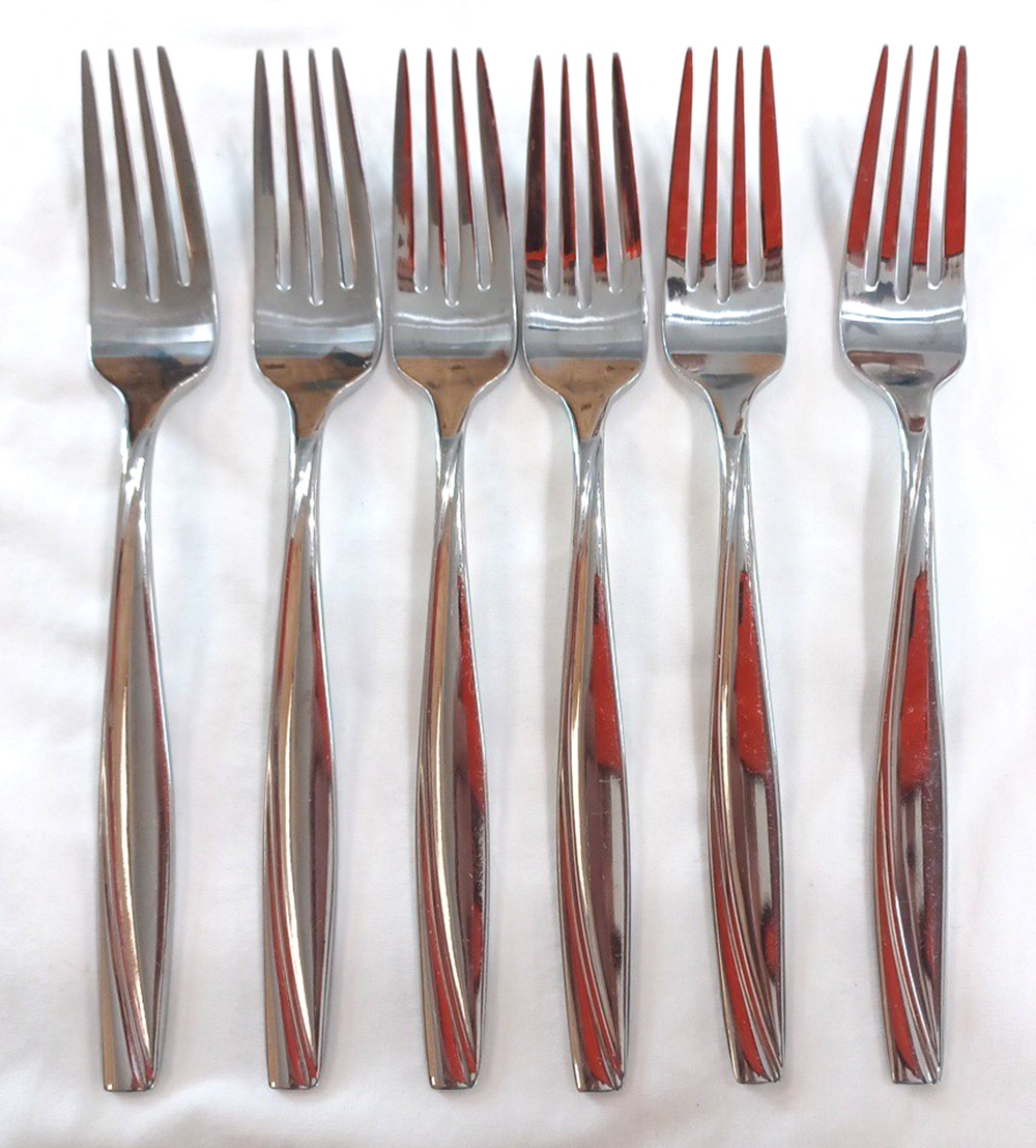 Oneida 6 Camlynn Flatware 7" Stainless Dinner Forks Set Replacement